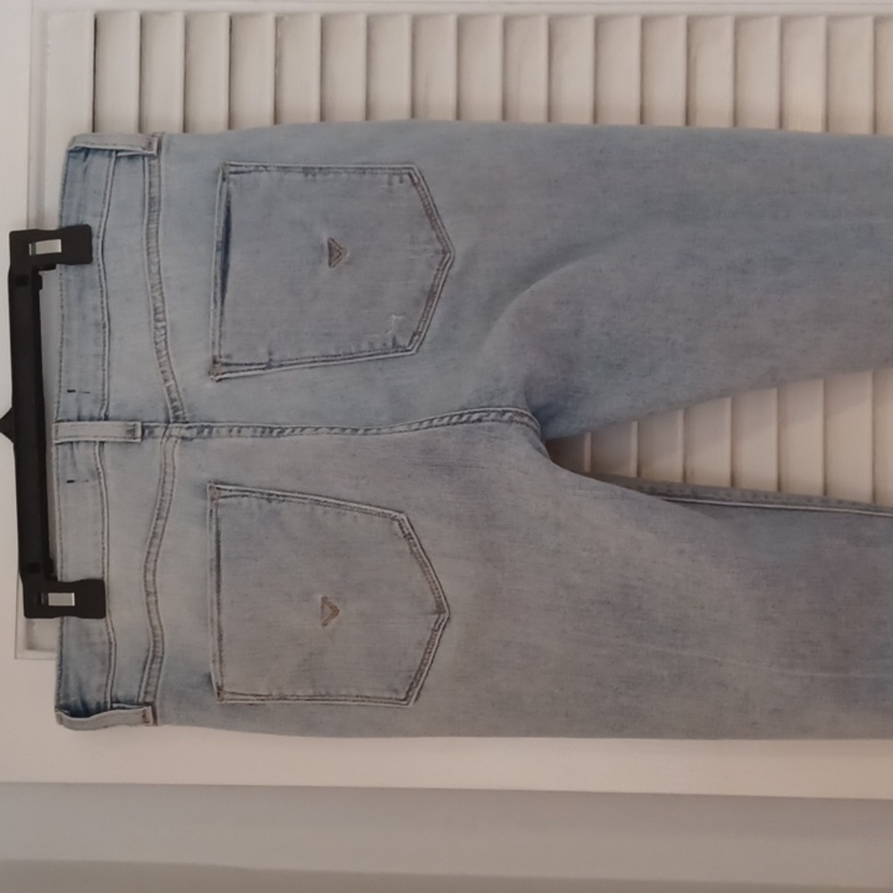 Hudson Barbara Super Skinny Jeans Size 30 high rise distressed Faded Blue - Picture 13 of 16